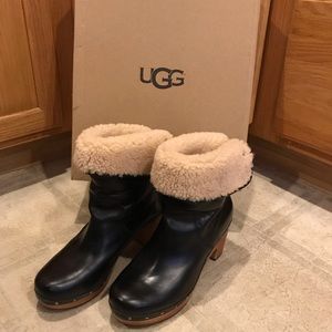 UGG winter boots with heels in great condition!!